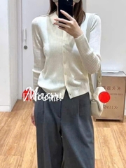 Áo Len Gân Merino Uniqlo