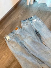 Quần Jean Ống Suông Xanh Nhạt Zara