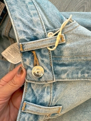 Quần Jean Ống Suông Xanh Nhạt Zara