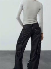 Quần Jean Túi Hộp Zara