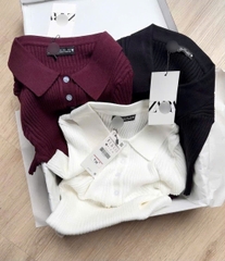 Áo Dệt Ngắn Tay Zara