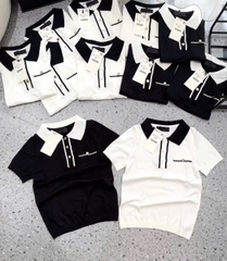 Áo Dệt Cổ Bẻ Zara