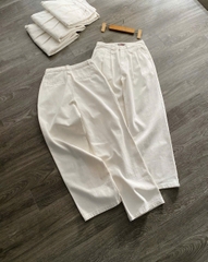 Quần Jean Ống Suông Trắng Spao