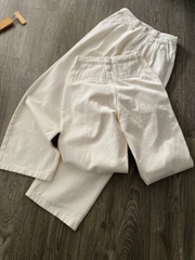 Quần Jean Ống Suông Trắng Spao