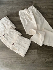 Quần Jean Ống Suông Trắng Spao