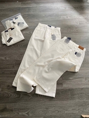 Quần Jean Suông Trắng Kem Polo