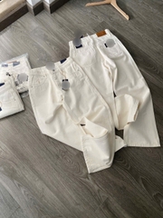 Quần Jean Suông Trắng Kem Polo