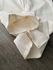 Quần Jean Suông Trắng Kem Polo