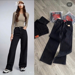 Quần Jean Ống Suông Đen Levis