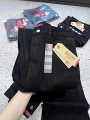 Quần Jean Ống Suông Đen Levis