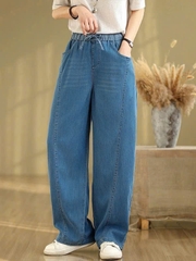 Quần Jean Denim Lưng Thun