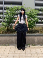 Áo Thun Croptop Kẻ Ngang Uniqlo