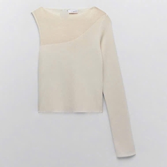 Áo Dệt Kim Phối Ren Zara