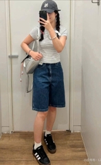 Quần Shorts Ngố Jean Mềm Uniqlo