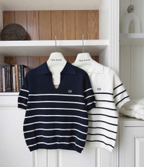 Áo Dệt Kẻ Ngang 2 Màu