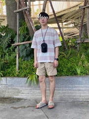 Áo Thun Kẻ Ngang Ngắn Tay Uniqlo