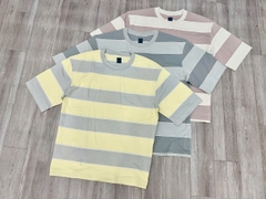Áo Thun Kẻ Ngang Ngắn Tay Uniqlo
