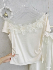 Sét Áo Đính Hoa và Chân Váy