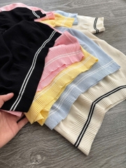 Áo Dệt Kim Lacoste Viền Cổ