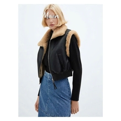 Áo Khoác Gile Lót Lông Mango