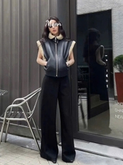 Áo Khoác Gile Lót Lông Mango