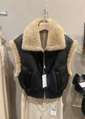 Áo Khoác Gile Lót Lông Mango