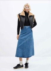 Áo Khoác Gile Lót Lông Mango