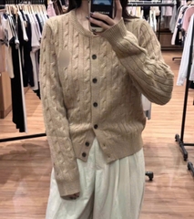 Áo Cardigan Nâu Nhạt Whoau