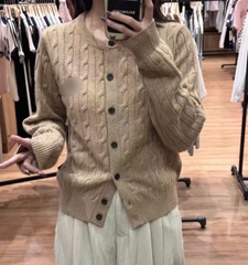 Áo Cardigan Nâu Nhạt Whoau