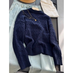 Áo Len Cổ Polo Thêu Gấu BSK