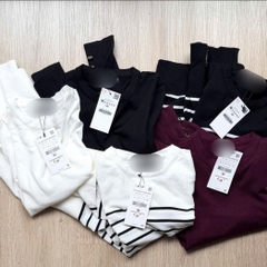 Áo Len Dài Tay Đính Nút Zara