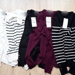 Áo Len Dài Tay Đính Nút Zara