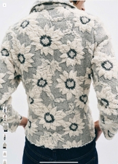 Áo Khoác Dạ Họa Tiết Hoa Zara