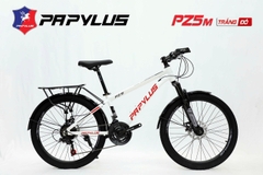 Xe đạp địa hình PAPYLUS PZ5 NEW: Khung Nhôm, bộ truyền động 21 tốc độ, phanh đĩa, Bánh 24, Quá CHẤT cho học sinh cấp 2