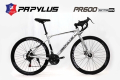 Xe đạp đua PAPYLUS PR600: Khung Nhôm, bộ truyền động 21 tốc độ, phanh đĩa, Ngon - Rẻ bán chạy NHẤT