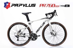 Xe đạp đua PAPYLUS PR760MAX: khung Nhôm nhẹ không mối hàn. Groupset SENSAH R7 tay đề lắc. Phanh đĩa. Líp thả. Cối nổ - Siêu Hot 2026