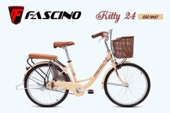 Xe đạp Mini FASCINO KITTY 24: khung thép, sơn tĩnh điện, cáp âm khung. Phanh đĩa , bánh 24inch. DUYÊN DÁNG sang trọng dành cho phái đẹp 2026