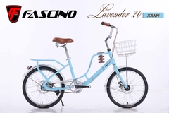 Xe đạp Mini FASCINO LAVENDER 20: khung thép, sơn tĩnh điện, cáp âm khung. Phanh đĩa, bánh 20inch. DUYÊN DÁNG sang trọng dành cho bé gái.