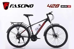 Xe đạp địa hình FASCINO 428:  Khung Nhôm 6061 siêu nhẹ, cáp âm khung.  Groupset INDEX 3x7 tốc độ, bánh 26, Quá NGON còn RẺ