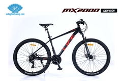 Xe đạp địa hình LIFE MX2000: Khung Nhôm không mối hàn, Phuộc giảm xóc, Phanh đĩa, Group SHIMANO 3x7 tốc độ, Bánh 27.5