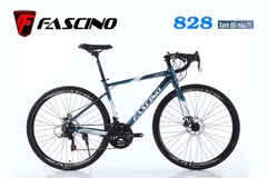 Xe đạp đua FASCINO 828: Khung Nhôm, Groupset SHIMANO 3x7 tốc độ, Phanh đĩa, Vành nhôm, Bánh 700 CHẤT - ĐẸP - GIÁ MỀM