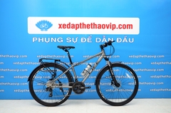 Xe Đạp Hybrid ĐÀI LOAN LIFE HBR99Max, khung nhôm siêu nhẹ, Shimano M315 24 tốc độ, phuộc nhún có khóa hành trình, phanh dầu shimano, đầy đủ baga, chắn bùn trang nhã lịch sự