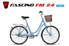 Xe đạp mini FASCINO FM24 khung thép 2 dóng, vành nhôm, cỡ bánh 24