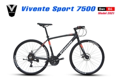 Xe đạp touring VIVENTE Sport 7500 Khung Nhôm cáp âm, Group SHIMANO 21 tốc độ, phanh đĩa, Lốp CST 700x25c, Xe đạp thành phố giá Tốt Nhất