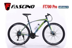 Xe đạp đua FASCINO FT700 PRO: Khung thép cường lực không mối hàn, sơn tĩnh điện, cáp âm khung. Groupset SUNRISE 3x7 tốc độ, RẺ NHẤT