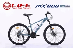 Xe đạp địa hình LIFE MX800: khung thép cường lực, cáp âm khung.  Groupset SHIMANO 3X7 tốc độ Siêu Hot 2026