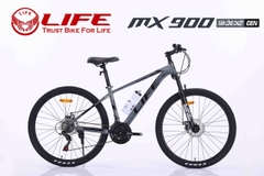 Xe đạp địa hình LIFE MX900: khung thép cường lực, cáp âm khung.  Groupset SHIMANO 3X7 tốc độ. Líp vặn nổ, Siêu Hot 2026