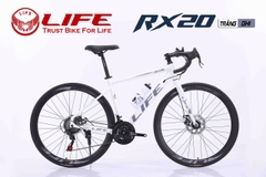 Xe đạp đua Life RX20: Xe đạp đua, khung thép cường lực , cáp âm khung. Tay đề 3X7 tốc độ. Líp nổ to. Phanh đĩa, Hot nhất 2026