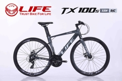 Xe Đạp Touring LIFE TX100S: Nhôm siêu nhẹ, cáp âm khung.  Groupset SHIMANO 3x7 tốc độ. Phanh đĩa cơ. Moayer cối nổ to. QUÁ CHẤT -SIÊU HOT 2026