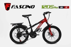 Xe Đạp Địa Hình FASCINO 120s PRO: Khung thép, Phuộc nhún, Bộ truyền động HAISYU 21 tốc độ, Phanh đĩa, Vành nhôm, Lốp 20x2.125. Tuyệt đẹp phù hợp học sinh cấp 1